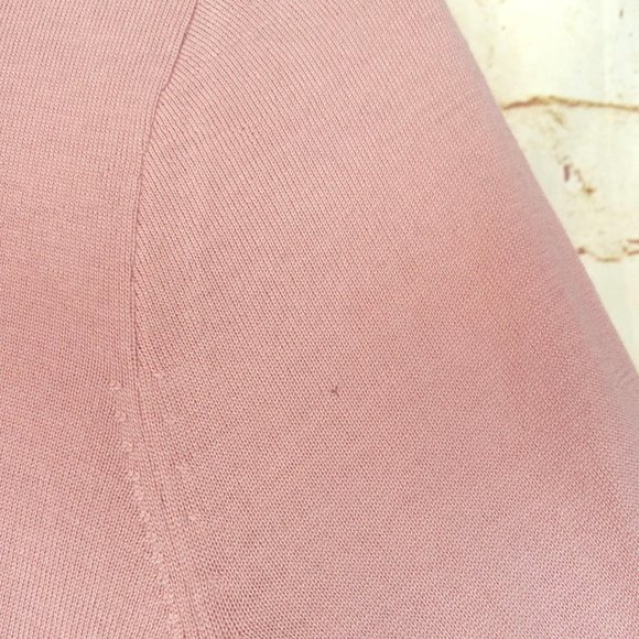 J. Crew Embroidered 100% Merino Wool Sweatshirt Womens S Pink Style A2201 FLAWS - Picture 11 of 14